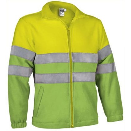 Fleece Jacket Ανακλαστικό - AIRPORT (VL 54800) - Λαχανί με Κίτρινο Φωσφοριζέ