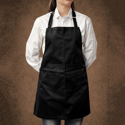 Professional Apron with Adjustable Neck Strap. (APR 2004) - Black