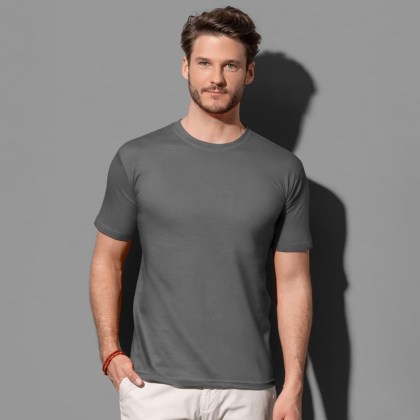 T-shirt ανδρικό SLIM FIT (B ST2010) - Γκρι