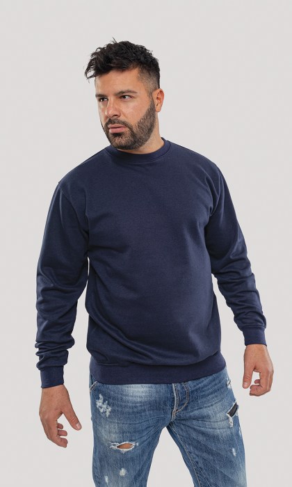 Φούτερ με στρογγυλή λαιμόκοψη (HIVER) navy
