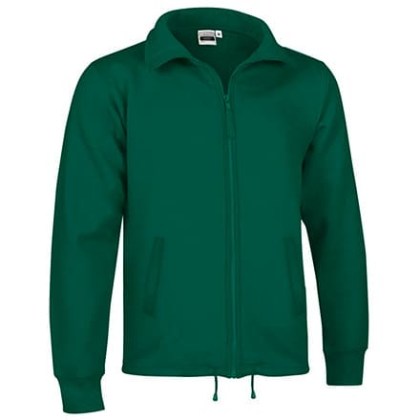 Ζακέτα με τσέπες φούτερ βαριά 300 γρ (VL 55520 Cactus) - Κυπαρισσί - Bottle Green