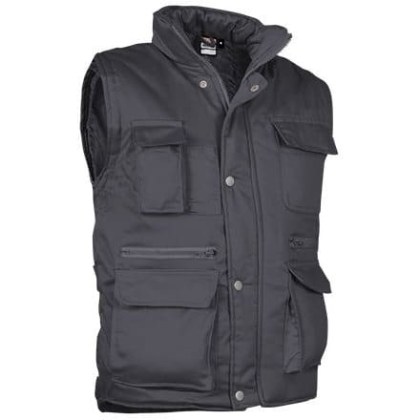 Γιλέκο εργασίας με τσέπες (VL 57190 Reporter) - Ανθρακί - Charcoal Grey