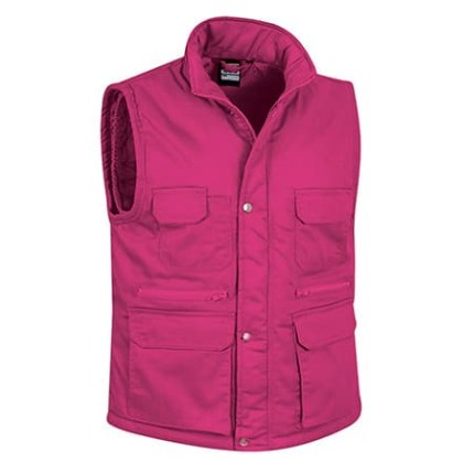 Γιλέκο εργασίας με τσέπες (VL 57190 Reporter) - Ροζ Magenta - Magenta Pink