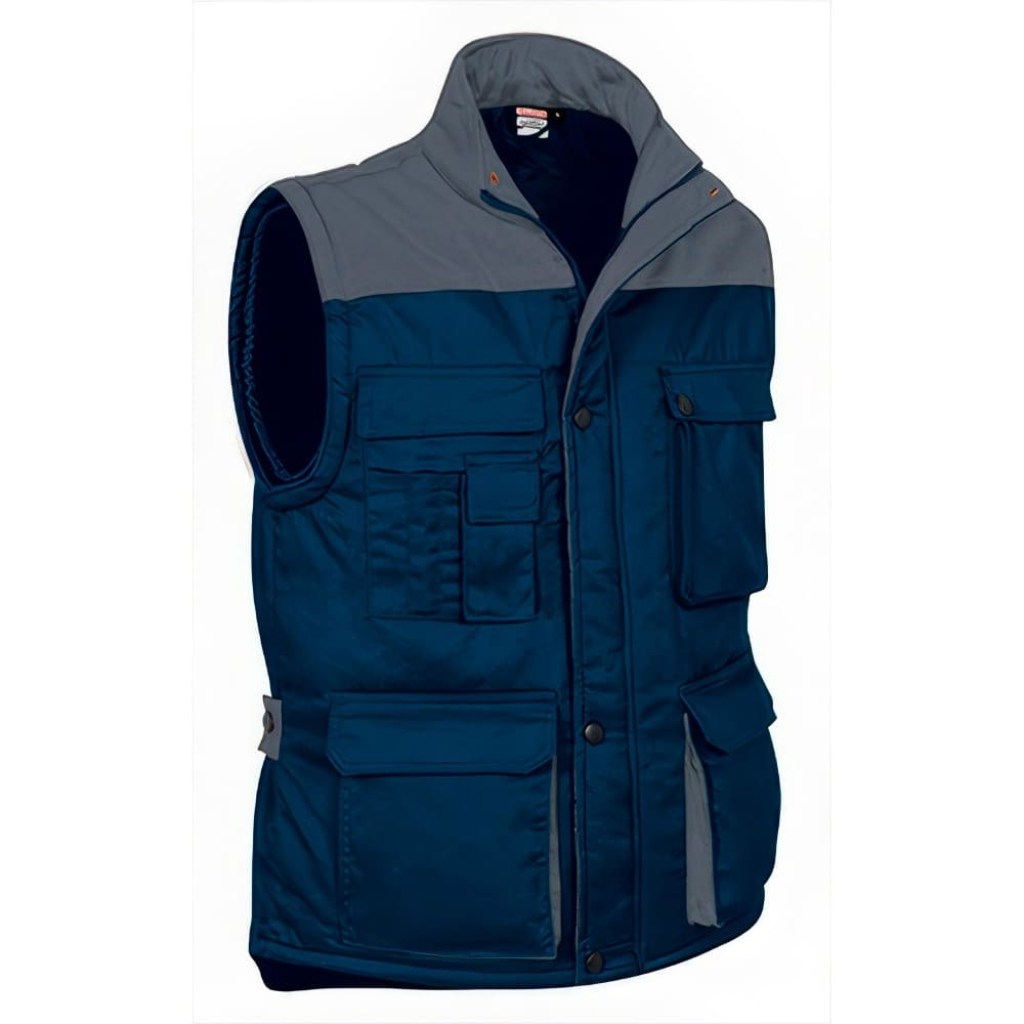 Δίχρωμο γιλέκο εργασίας με επένδυση (VL 57220 Thunder) - Orion Navy - Γκρι του τσιμένου