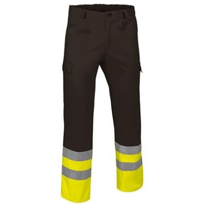 Vl 59660 Panteloni Ergasias Anaklastiko Fluo Yellow Black